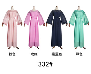 Vestido de verano 2024 de Ebey AliExpress <span class=keywords><strong>Wish</strong></span> para <span class=keywords><strong>mujer</strong></span> africana de talla grande, con cuello redondo y diseño elegante con aberturas. - Product Image 5