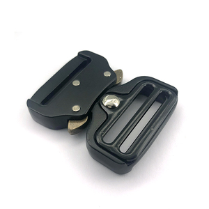 Hebilla Metálica de Liberación Lateral de Aleación Negra y Plateada de 38mm al por Mayor Directo de Fábrica - Product Image 6