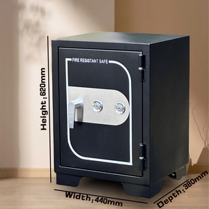 Weierxin Safe Original Factory Home Bank Office Panel inoxidable Acero sólido Cerradura <span class=keywords><strong>de</strong></span> doble llave Caja <span class=keywords><strong>de</strong></span> <span class=keywords><strong>seguridad</strong></span> <span class=keywords><strong>de</strong></span> depósito ignífugo - Product Image 5
