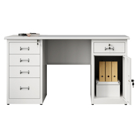 Table de bureau en acier au design moderne Bureau d'ordinateur modulaire Convertible Caractéristiques rotatives Prix d'usine Fabricant direct