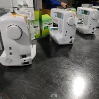 Mini machines à coudre électriques portatives domestiques petite machine à coudre manuelle automatique portable pour tissu
