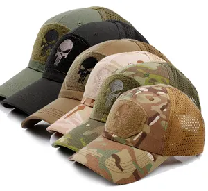 التكتيكية التمويه البيسبول نمط قبعات الجمجمة القبعات للرجال في الهواء الطلق قبعات بيسبول رياضية