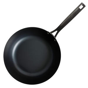Wholesale 12" Chinese Carbon Steel Skillets Fry <strong>Pan</strong> Preseason <strong>Frying</strong> <strong>Pans</strong> for Restaurant Use - Product Image 2