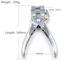 Pince à levier pour l'installation d'œillets de 5 mm, outil pour rivets métalliques, cuir, boutons, moule, œillets colorés, boucles