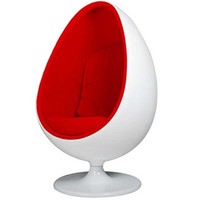 Meilleur prix pour fauteuil relaxant en fibre de verre, fauteuil ovale de luxe pour salon, fauteuil de détente pour jardin et extérieur