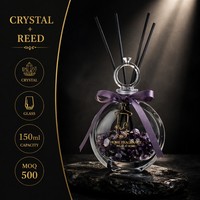 Diffuseur de parfum professionnel OEM en copeaux de cristal naturel pour la maison, avec parfum longue durée et capuchon magnétique décoratif