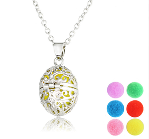 Medallón de aceite esencial de plata de aleación de zinc, <span class=keywords><strong>colgante</strong></span> de <span class=keywords><strong>huevo</strong></span> de <span class=keywords><strong>faberge</strong></span>, más vendido - Product Image 3