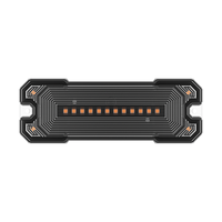 Feu de position latéral et d'avertissement ambre 16 LED 12V-24V DXZ JB-16LED-Y, lampe indicatrice de dégagement pour camion, remorque, camping-car, poids lourd, bus, bateau
