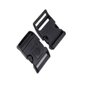 Custom Logo Side Release Buckles Recycled Black Plastic Buckle