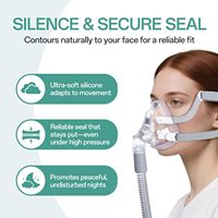 Coussinets de remplacement AirFit F20 pour masque, taille moyenne, lot de 2, compatibles avec le cadre F20 original, étanchéité fiable, ajustement parfait, masque facial complet, durée de 3 mois