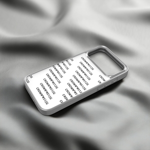 Coque de téléphone iPhone 17 Pro Max plaquée argent avec rainure et matériau enveloppant 2-en-1, coque arrière à transfert thermique avec texture antidérapante - Product Image 5