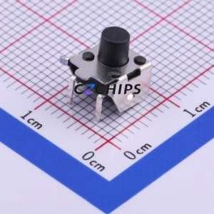 TS-1002U-07026 Tactile Switch SMD,7.1x7.5mm Switch Single Pole Single Throw Round Button Horizontal Mount 7.5mm - Product Image 1
