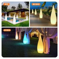 Variable LED-Außenleuchten, Leuchtende Tropfenförmige Stehlampe für Hotel, Restaurant, Hof & Garten Dekoration