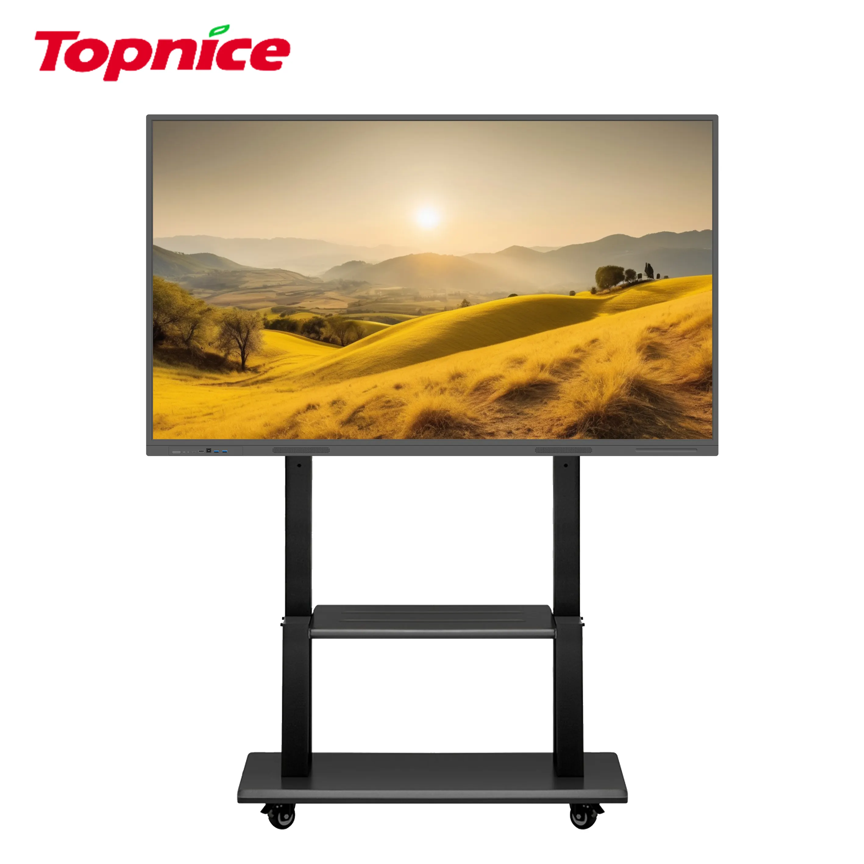 TopNice 터치 스크린 패널 지원 대화 형 디지털 화이트 보드 작성 대형 화면 디지털 가격 디스플레이 보드