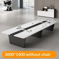 HYZ-264X Ensemble Table et Chaises de Conférence en Bambou Moderne, Capacité 12 Personnes, Lifting Sans Fil, Luxe Léger, Bureau Haut de Gamme