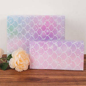 กระดาษห่อของขวัญลายเกล็ดนางเงือกไล่เฉดสี, กระดาษห่อของขวัญสีรุ้งสำหรับเด็กผู้หญิง - Product Image 5