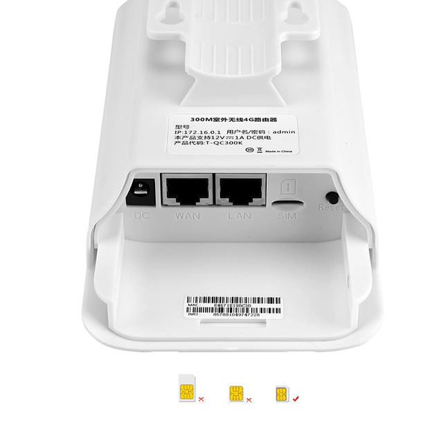 Mobile 4G LTE CPE WiFi Router 300Mbps Repeater with 25 Concurrent Clients and WPS Support