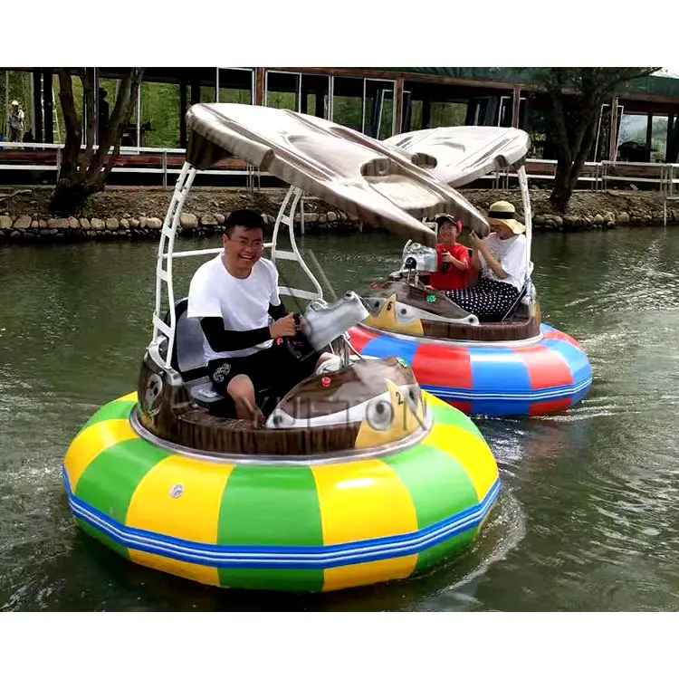 Pool Amusement Park Round Electric Battery Inflatable Water Bumper Boat for Sale