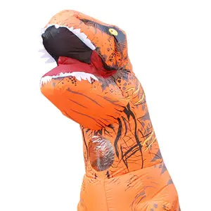 Best Price Adult Children Anime T-REX Inflatable Dinosaur Cosplay Costume For Men And Women Part New Year Carnival Suits