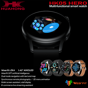 Reloj Inteligente HK06 HERO AI Wearfit GPT con Monitor de Sueño, Monitor de Salud, Cámara Remota, Transmisión <span class=keywords><strong>en</strong></span> Vivo, Asistente, Resistente al Agua IP67, Silicona - Product Image 4