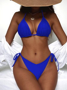 Factory OEM <span class=keywords><strong>abbigliamento</strong></span> donna colori puri costume da bagno da donna costume da bagno <span class=keywords><strong>Sexy</strong></span> costume da bagno due pezzi costumi da bagno costumi da bagno - Product Image 5