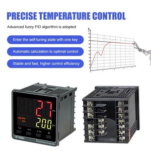 Controlador de Temperatura Digital Industrial Inteligente de Alta Resolución con PID - Product Image 3