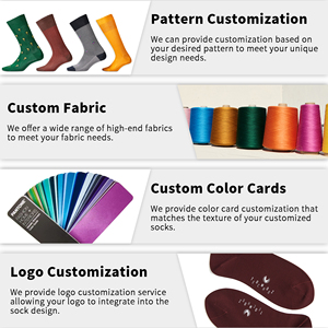 Chaussettes d'affaires personnalisées pour hommes en coton égyptien de luxe, coffrets cadeaux de 12 paires, personnalisation de marque d'entreprise, logos sur mesure, marquage personnalisé - Product Image 3