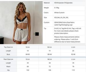 Conjunto de Lencería QINSI <span class=keywords><strong>para</strong></span> Mujer, con Puntos y Encaje, Pantalones Cortos, Dos Piezas, Conjunto de Lencería <span class=keywords><strong>Sexy</strong></span>, Pijama, Ropa de <span class=keywords><strong>Dormir</strong></span>, Traje de Baño - Product Image 6