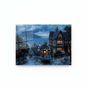 Lienzo Impreso con Paisaje de Estambul: Obra de Arte Moderna de Turquía, Arte en Vidrio Templado - Product Image 2