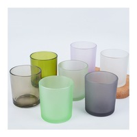 Bocaux à bougies d'aromathérapie, contenants pour bougies, coupelles diffuseurs de parfum, supports en verre multicolores minimalistes, logo personnalisé, MOQ