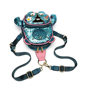 Zaino da <span class=keywords><strong>Donna</strong></span> con Paillettes <span class=keywords><strong>Blu</strong></span> Lucide a Forma di Orso, Bestseller, Borsa Convertibile a Tracolla o a Spalla 2987 - Product Image 6