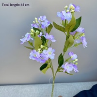 Hortensia Scandinavische stijl Enkele tak Multi-head Kleine jasmijn Zijden bloemenboeket High-end bruiloft Teum-labeling kan worden verzonden