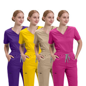 Uniformes de Enfermería para Clínica Dental NIAAHINN, Conjuntos de Uniformes Médicos de Manga Corta para Mujer, Uniformes de Hospital Ecológicos - Product Image 1