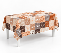 Nappe jetable unie en PEVA 52*70 pouces pour fêtes d'anniversaire, événements, occasions religieuses - Diwali, Ramadan