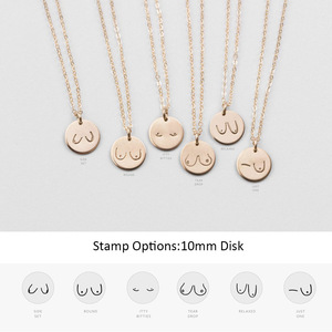 Collar con colgante de pecho y pecho para amamantar, colgante de pecho con pecho y pecho, para concientizar a las mujeres - Product Image 6