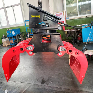 Pinza Selectora Hemei con Adaptador CW10, Acoplador Hidráulico Rotatorio para Demolición y Clasificación para Excavadora - Product Image 6