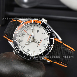Correa de <span class=keywords><strong>reloj</strong></span> de caucho FKM de 21 mm para <span class=keywords><strong>Omega</strong></span> Seamaster, correa de pulsera de lujo, suave e impermeable - Product Image 1