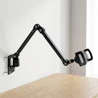 Support mural pour tablette PC en aluminium robuste, support universel réglable à 360 degrés pour iPad Galaxy Tab 7-12,9 pouces