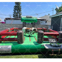 Toro mécanique commercial gonflable robuste pour défi de rodéo, idéal pour la location lors d'événements extérieurs