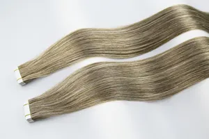 Double Drawn Thick Ends Remy Hair Extensions Soft News Tape With Human Skin Weft Machine Double Weft For Enhanced Volume