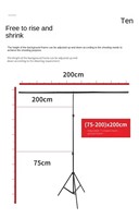 Support de fond photo en T 2x2m de marque HKLP, avec barre transversale et pinces réglables pour trépied – Vente en gros