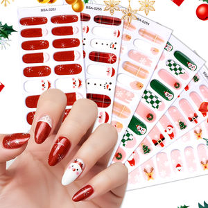 Autocollants pour ongles en gel 3D de Noël sans cuisson, sans UV, pour la décoration de Noël - Product Image 5