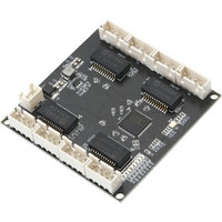 OEM/ODM Fast Switch 8 Port Ethernet Switch 10/100mbps Network Switch HUB Pcb 2.54mm 4pin Embedded Module Board