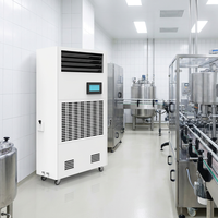 Nouvel humidificateur/déshumidificateur industriel 480L/D, unité combinée, design mobile, construction métallique, purification de l'air haute efficacité