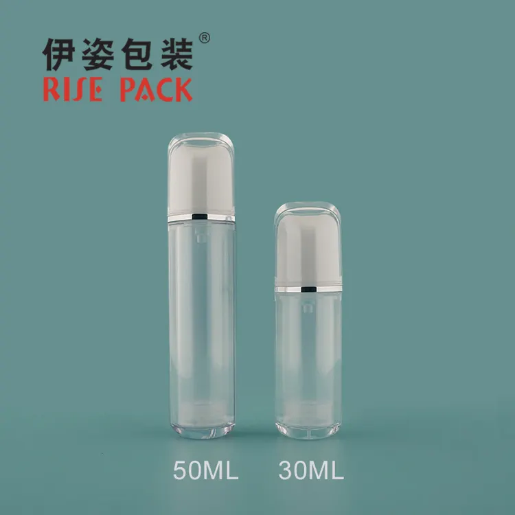 Chai Rỗng 30Ml 50Ml Không Có Không Khí Bao Bì Mỹ Phẩm Bằng Nhựa Có Bơm Chăm Sóc Cá Nhân In Ấn Dập Nóng Màn Hình