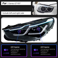 Accesorios de Estilo para Automóviles BMW Serie 5 F07 GT 5GT 2010-2017, Faros Delanteros LED Angel Eye de Doble Lente, Luces Modificadas DRL HID