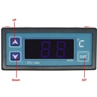 Emballage d'origine Thermostat régulateur de température thermo régulateur hygromètre chaleur réfrigérateur régulateur de refroidissement STC-100A