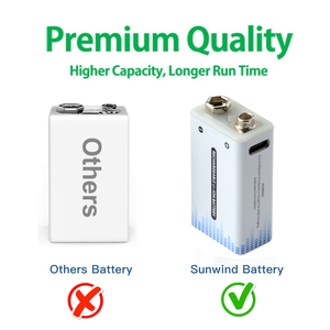 Batterie <span class=keywords><strong>Rechargeable</strong></span> <span class=keywords><strong>AA</strong></span> 1.5V 9V type-c USB Lithium-ion - Product Image 3