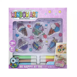 Set per Disegno su Finestre Fai-da-Te, Adesivi Acrilici per Finestre con Cartoni Animati Carini e Kawaii - Product Image 6