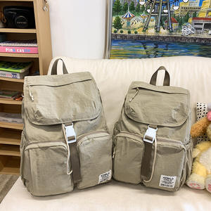 <span class=keywords><strong>Sac</strong></span> à <span class=keywords><strong>dos</strong></span> imperméable à grande capacité de style japonais rétro avec fermeture éclair pour hommes et femmes, <span class=keywords><strong>sac</strong></span> à <span class=keywords><strong>dos</strong></span> décontracté et simple - Product Image 6